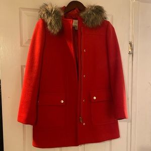 J crew Red wool Park